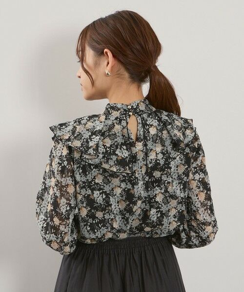 QUEENS COURT / クイーンズコート シャツ・ブラウス | シフォンジャカードボウタイブラウス≪手洗い可能≫ | 詳細13
