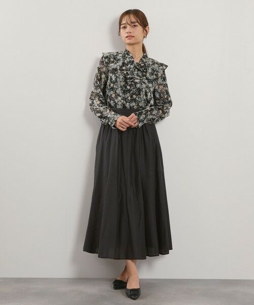 QUEENS COURT / クイーンズコート シャツ・ブラウス | シフォンジャカードボウタイブラウス≪手洗い可能≫ | 詳細15