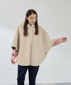 QUEENS COURT / クイーンズコート ダッフルコート | ショートファーボンディングケープコート