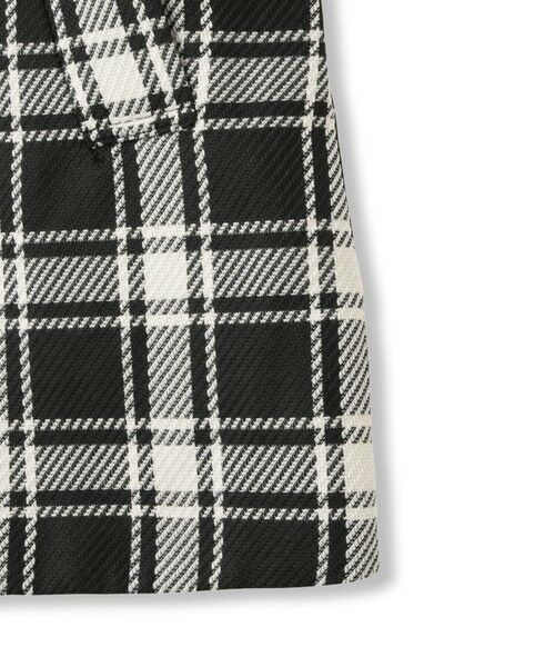 QUEENS COURT / クイーンズコート ダッフルコート | ツィーディチェックノーカラーコート≪手洗い可能≫ | 詳細11