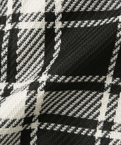 QUEENS COURT / クイーンズコート ダッフルコート | ツィーディチェックノーカラーコート≪手洗い可能≫ | 詳細13