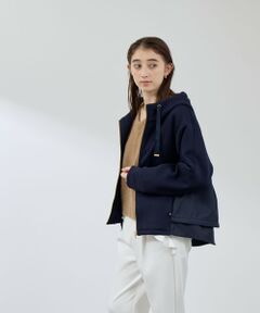 QUEENS COURT / クイーンズコート テーラードジャケット | カルゼダンボール異素材切替パーカー