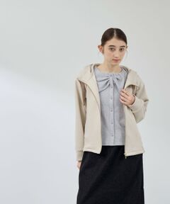 QUEENS COURT / クイーンズコート テーラードジャケット | カルゼダンボール異素材切替パーカー