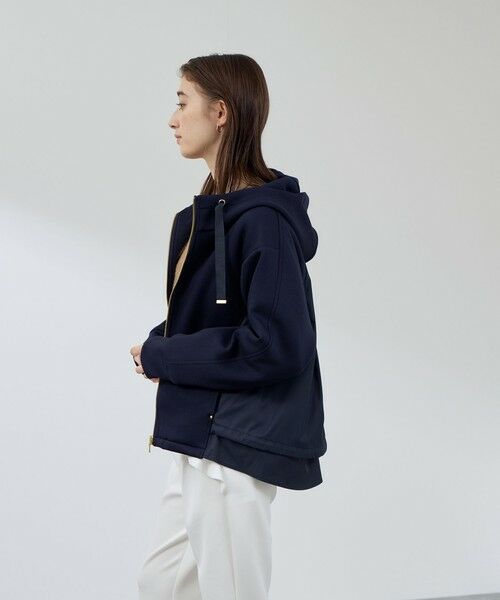 QUEENS COURT / クイーンズコート テーラードジャケット | カルゼダンボール異素材切替パーカー | 詳細2