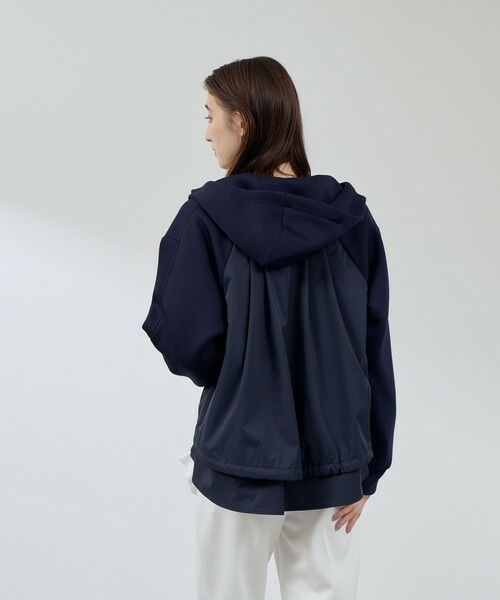 QUEENS COURT / クイーンズコート テーラードジャケット | カルゼダンボール異素材切替パーカー | 詳細3