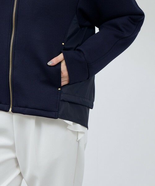 QUEENS COURT / クイーンズコート テーラードジャケット | カルゼダンボール異素材切替パーカー | 詳細6