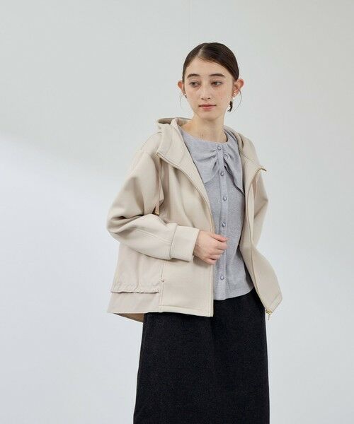 QUEENS COURT / クイーンズコート テーラードジャケット | カルゼダンボール異素材切替パーカー | 詳細10