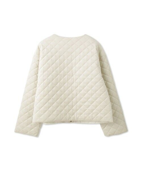 QUEENS COURT / クイーンズコート テーラードジャケット | ベロアキルティングノーカラージャケット | 詳細4