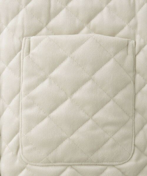 QUEENS COURT / クイーンズコート テーラードジャケット | ベロアキルティングノーカラージャケット | 詳細7