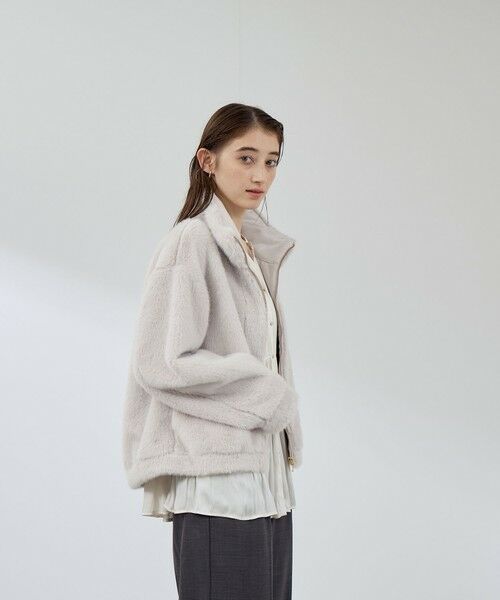 QUEENS COURT / クイーンズコート テーラードジャケット | フェイクファームートンブルゾン | 詳細8