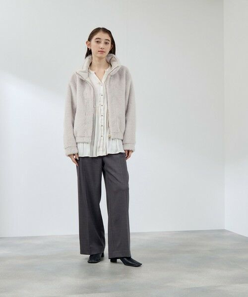 QUEENS COURT / クイーンズコート テーラードジャケット | フェイクファームートンブルゾン | 詳細9