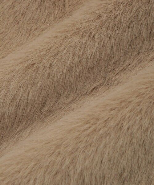 QUEENS COURT / クイーンズコート ダウンジャケット・ベスト | フェイクムートンファーペプラムジレ | 詳細14