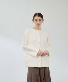 QUEENS COURT / クイーンズコート テーラードジャケット | フェレットタッチWフェイスニットジャケット≪手洗い可能≫