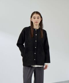 QUEENS COURT / クイーンズコート テーラードジャケット | フェレットタッチWフェイスニットジャケット≪手洗い可能≫