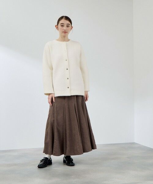 QUEENS COURT / クイーンズコート テーラードジャケット | フェレットタッチWフェイスニットジャケット≪手洗い可能≫ | 詳細2