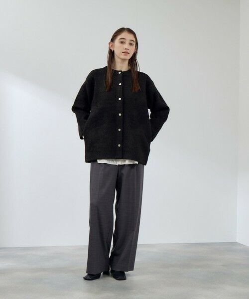 QUEENS COURT / クイーンズコート テーラードジャケット | フェレットタッチWフェイスニットジャケット≪手洗い可能≫ | 詳細5