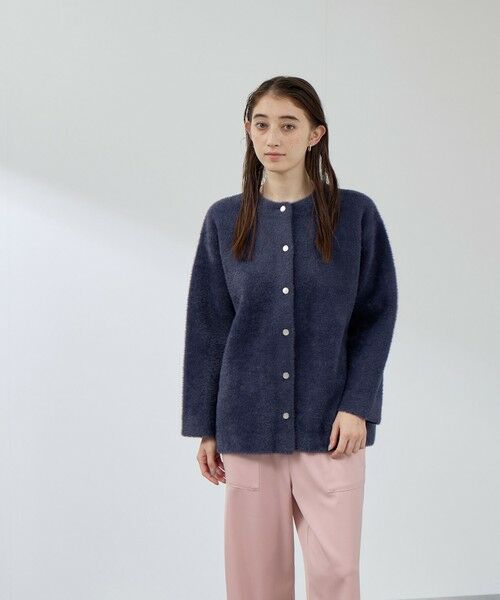 QUEENS COURT / クイーンズコート テーラードジャケット | フェレットタッチWフェイスニットジャケット≪手洗い可能≫ | 詳細7