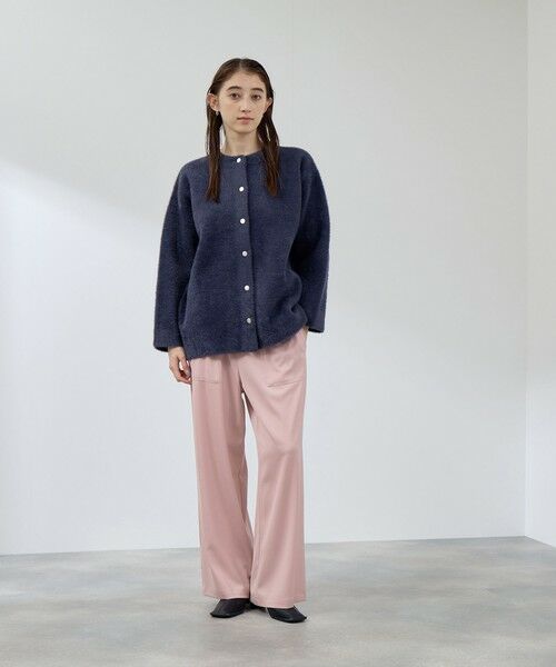 QUEENS COURT / クイーンズコート テーラードジャケット | フェレットタッチWフェイスニットジャケット≪手洗い可能≫ | 詳細10