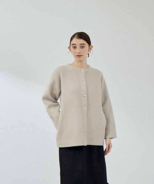 QUEENS COURT / クイーンズコート テーラードジャケット | フェレットタッチWフェイスニットジャケット≪手洗い可能≫ | 詳細15