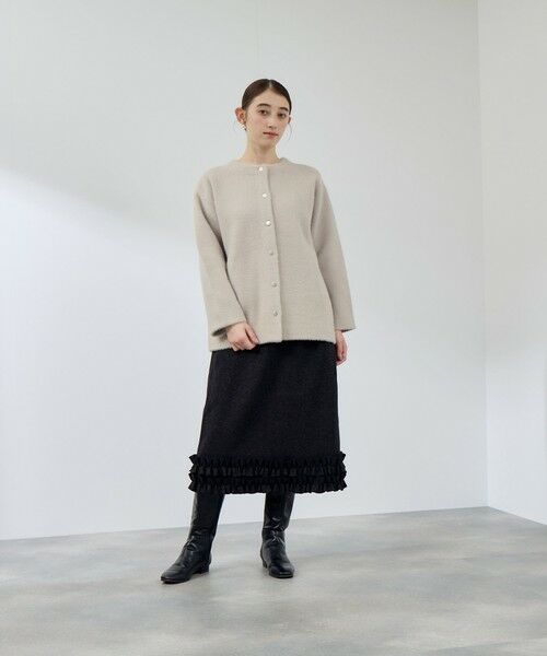 QUEENS COURT / クイーンズコート テーラードジャケット | フェレットタッチWフェイスニットジャケット≪手洗い可能≫ | 詳細16