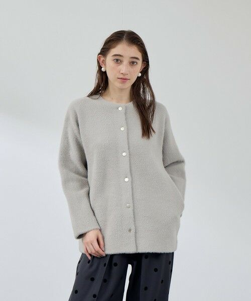 QUEENS COURT / クイーンズコート テーラードジャケット | フェレットタッチWフェイスニットジャケット≪手洗い可能≫ | 詳細18