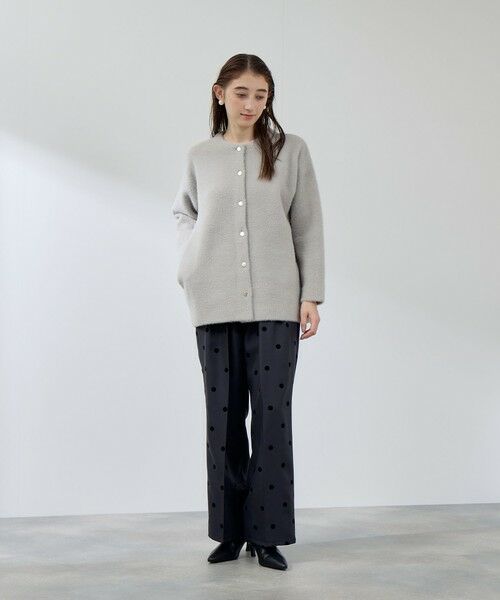 QUEENS COURT / クイーンズコート テーラードジャケット | フェレットタッチWフェイスニットジャケット≪手洗い可能≫ | 詳細19