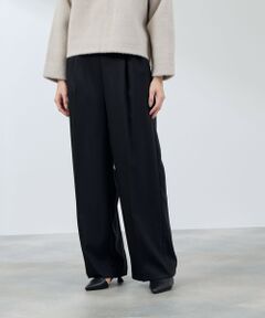 QUEENS COURT / クイーンズコート その他パンツ | ナチュレッチセンタープレスワイドパンツ≪手洗い可能≫