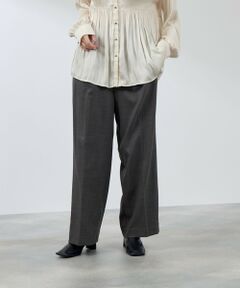 QUEENS COURT / クイーンズコート その他パンツ | ナチュレッチセンタープレスワイドパンツ≪手洗い可能≫