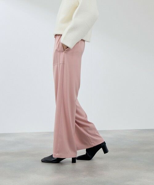 QUEENS COURT / クイーンズコート その他パンツ | スポンディッシュサテンイージーパンツ≪手洗い可能≫ | 詳細8