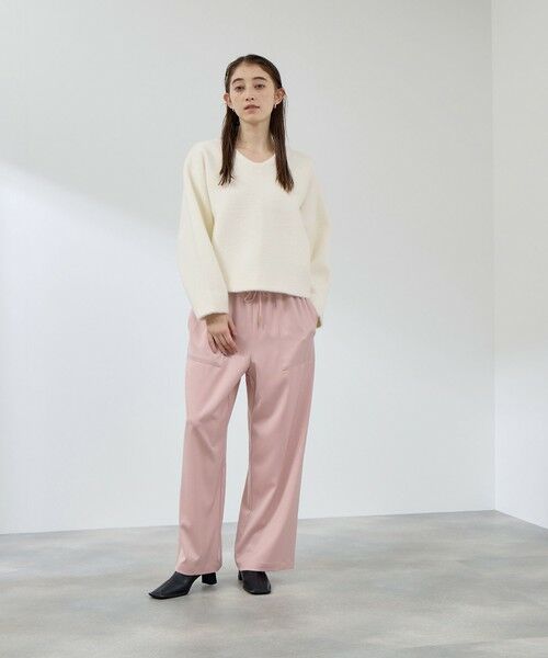 QUEENS COURT / クイーンズコート その他パンツ | スポンディッシュサテンイージーパンツ≪手洗い可能≫ | 詳細10