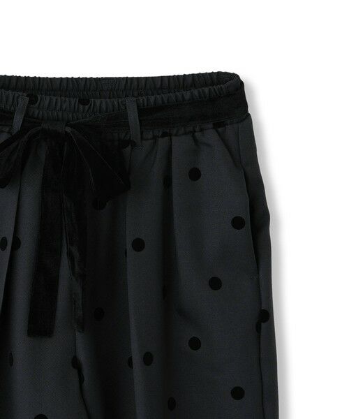 QUEENS COURT / クイーンズコート その他パンツ | フロッキードットイージーワイドパンツ≪手洗い可能≫ | 詳細12