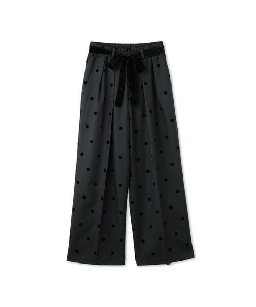 QUEENS COURT / クイーンズコート その他パンツ | フロッキードットイージーワイドパンツ≪手洗い可能≫ | 詳細8