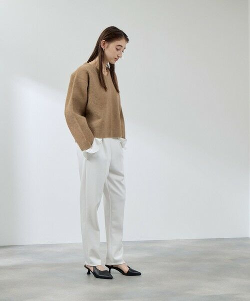 QUEENS COURT / クイーンズコート ニット・セーター | フェレットタッチWフェイスボクシーニット≪手洗い可能≫ | 詳細13