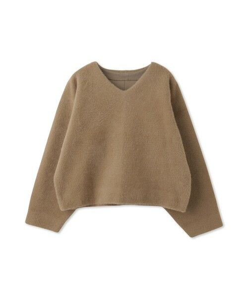 QUEENS COURT / クイーンズコート ニット・セーター | フェレットタッチWフェイスボクシーニット≪手洗い可能≫ | 詳細14