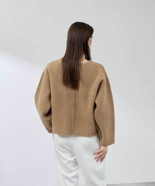 QUEENS COURT / クイーンズコート ニット・セーター | フェレットタッチWフェイスボクシーニット≪手洗い可能≫ | 詳細12