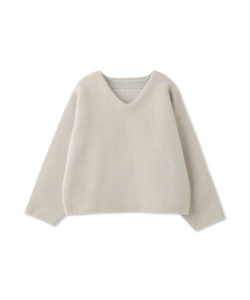 QUEENS COURT / クイーンズコート ニット・セーター | フェレットタッチWフェイスボクシーニット≪手洗い可能≫ | 詳細17