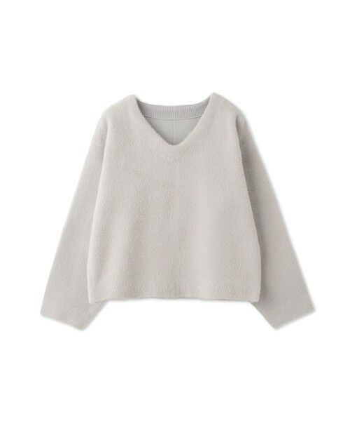 QUEENS COURT / クイーンズコート ニット・セーター | フェレットタッチWフェイスボクシーニット≪手洗い可能≫ | 詳細20