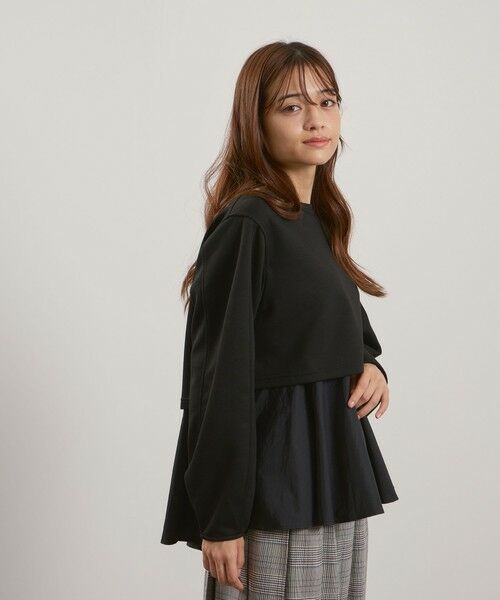 QUEENS COURT / クイーンズコート ニット・セーター | ダンボールレイヤードライクプルオーバー≪手洗い可能≫ | 詳細2