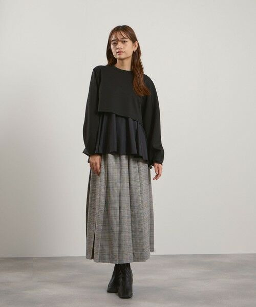 QUEENS COURT / クイーンズコート ニット・セーター | ダンボールレイヤードライクプルオーバー≪手洗い可能≫ | 詳細3