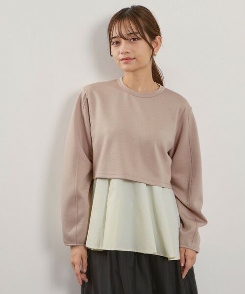 QUEENS COURT / クイーンズコート ニット・セーター | ダンボールレイヤードライクプルオーバー≪手洗い可能≫ | 詳細5