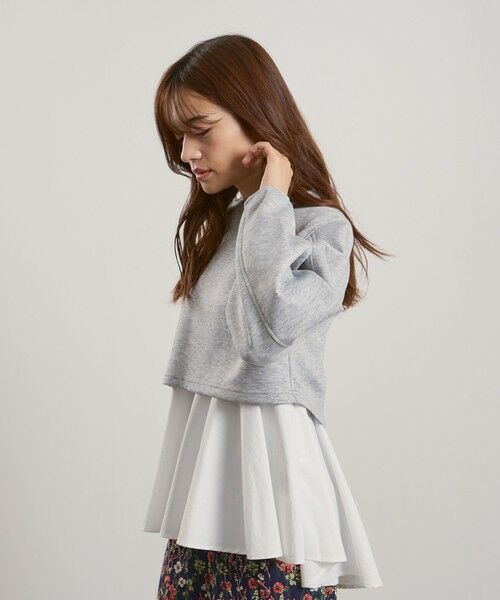 QUEENS COURT / クイーンズコート ニット・セーター | ダンボールレイヤードライクプルオーバー≪手洗い可能≫ | 詳細8