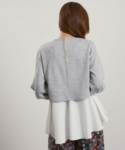 QUEENS COURT / クイーンズコート ニット・セーター | ダンボールレイヤードライクプルオーバー≪手洗い可能≫ | 詳細9