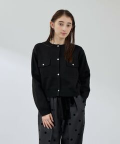 QUEENS COURT / クイーンズコート カーディガン・ボレロ | ポケットデザインニットカーディガン≪洗濯機で洗える≫