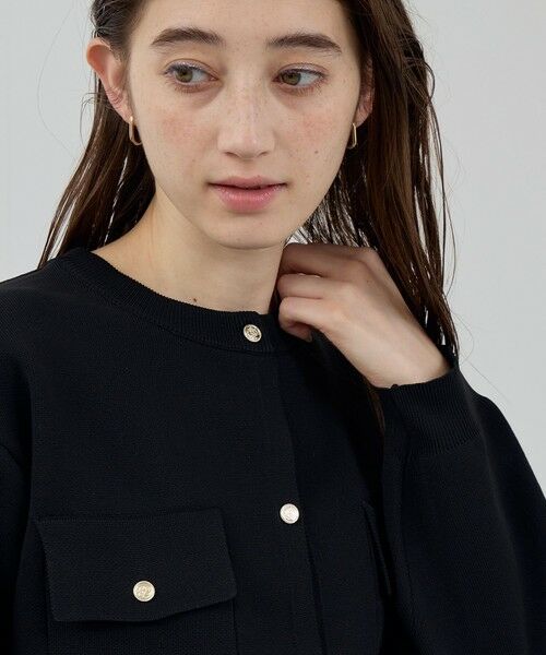 QUEENS COURT / クイーンズコート カーディガン・ボレロ | ポケットデザインニットカーディガン≪洗濯機で洗える≫ | 詳細4