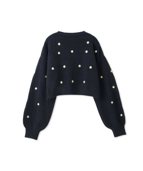 QUEENS COURT / クイーンズコート ニット・セーター | マーガレット刺繍ニットプルオーバー≪手洗い可能≫ | 詳細10