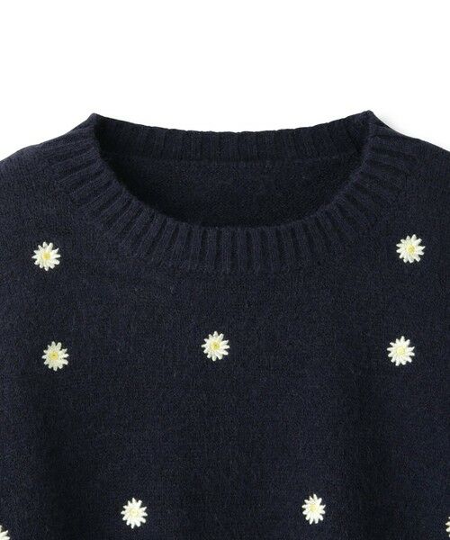QUEENS COURT / クイーンズコート ニット・セーター | マーガレット刺繍ニットプルオーバー≪手洗い可能≫ | 詳細11