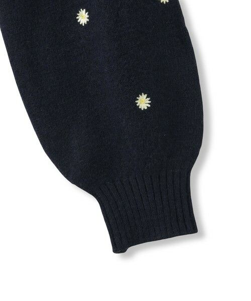 QUEENS COURT / クイーンズコート ニット・セーター | マーガレット刺繍ニットプルオーバー≪手洗い可能≫ | 詳細12