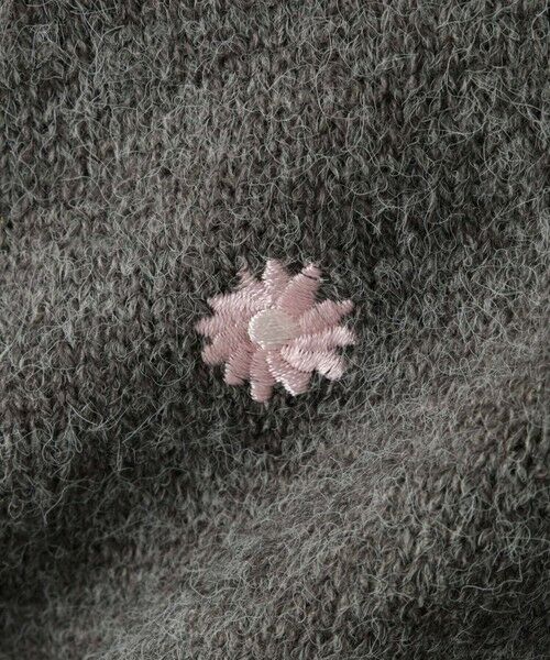 QUEENS COURT / クイーンズコート ニット・セーター | マーガレット刺繍ニットプルオーバー≪手洗い可能≫ | 詳細18