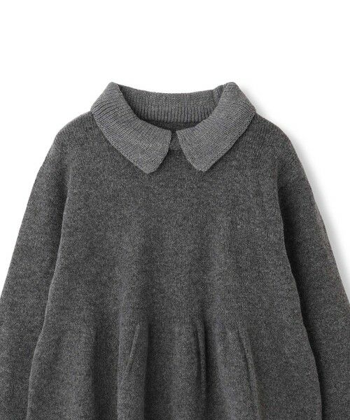 QUEENS COURT / クイーンズコート ニット・セーター | 杢ストレッチ襟付きペプラムニット≪手洗い可能≫ | 詳細10