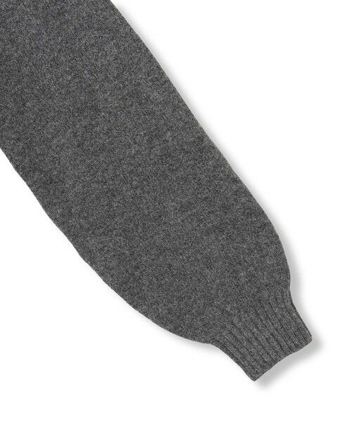 QUEENS COURT / クイーンズコート ニット・セーター | 杢ストレッチ襟付きペプラムニット≪手洗い可能≫ | 詳細11